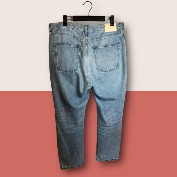 👖 EVERLANE THE CHEEKY JEAN SKY BLUE 31" SHORT BUTTON FLY - Picture 3 of 6